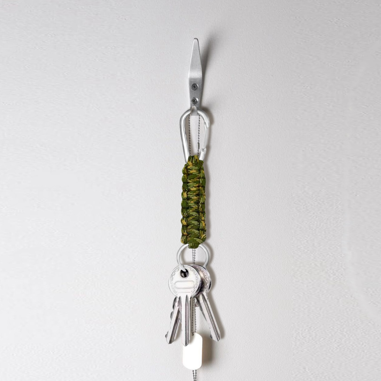 STEEL HAWK 350-LB Paracord Keychains with Stainless Steel Carabiner – Durable