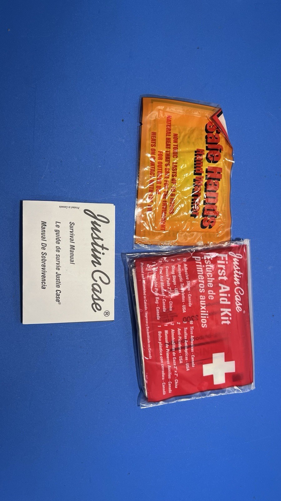 🚗 Vintage Justin Case Emergency Survival Kit – Complete Old Car Safety Set
