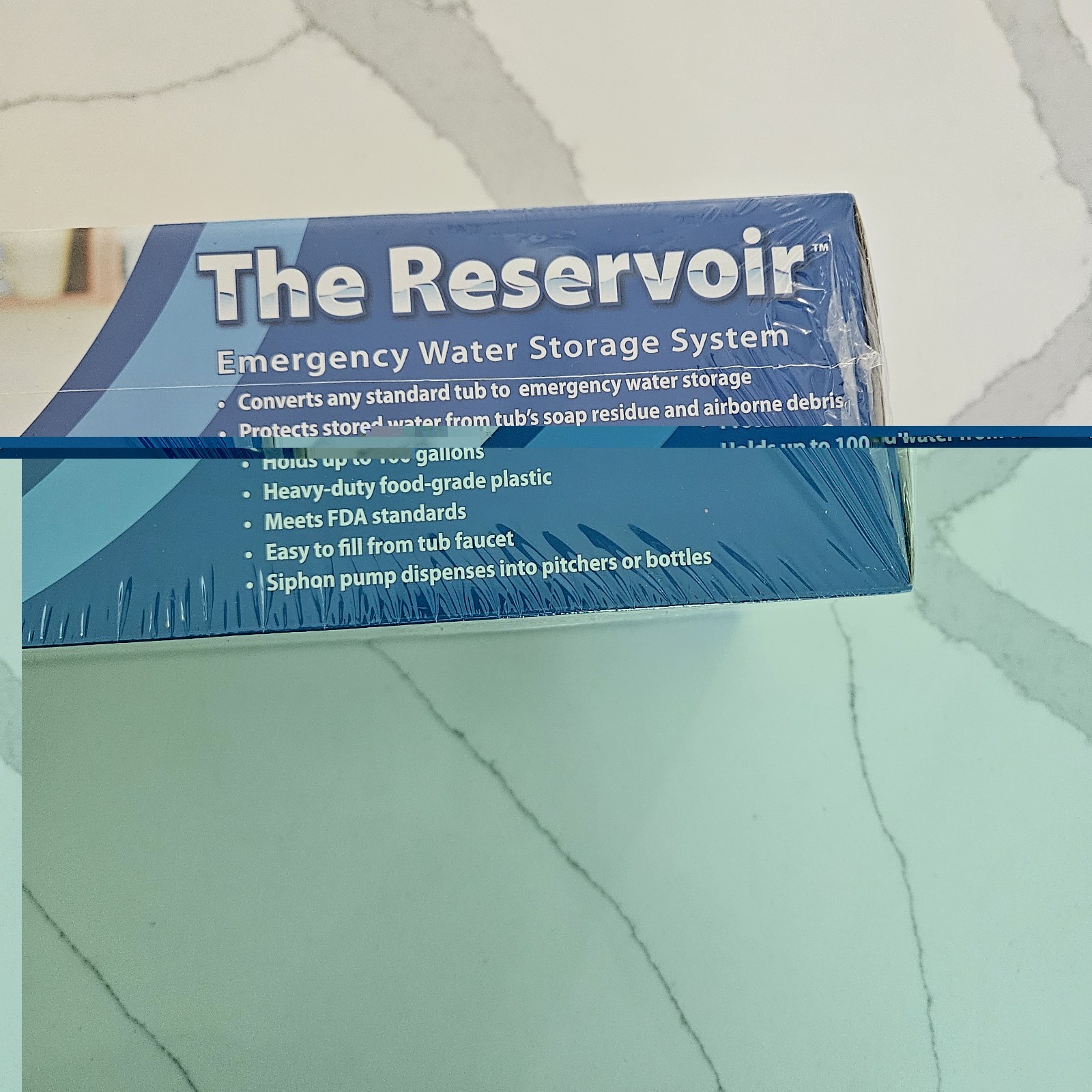 The Reservoir Emergency Water Storage System 100 Gallons, New In Box