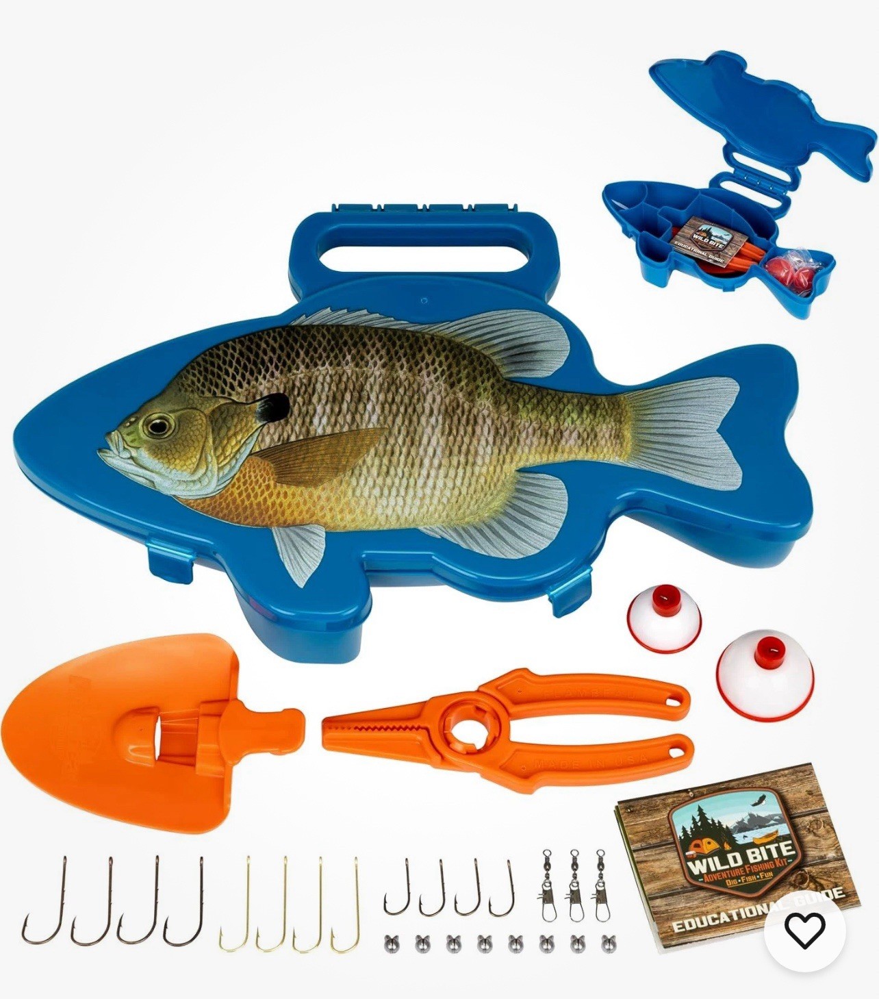 Flambeau Outdoors Wild Bite Fishing Tackle Box Kit One Size, Blue