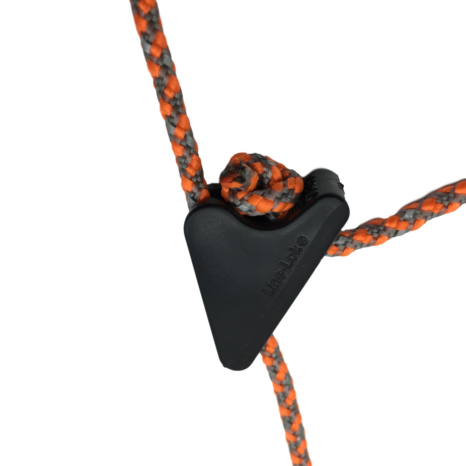 Orange Screw SharkTooth Cord Locks, 10 Pack Tensioners for Ropes and Black