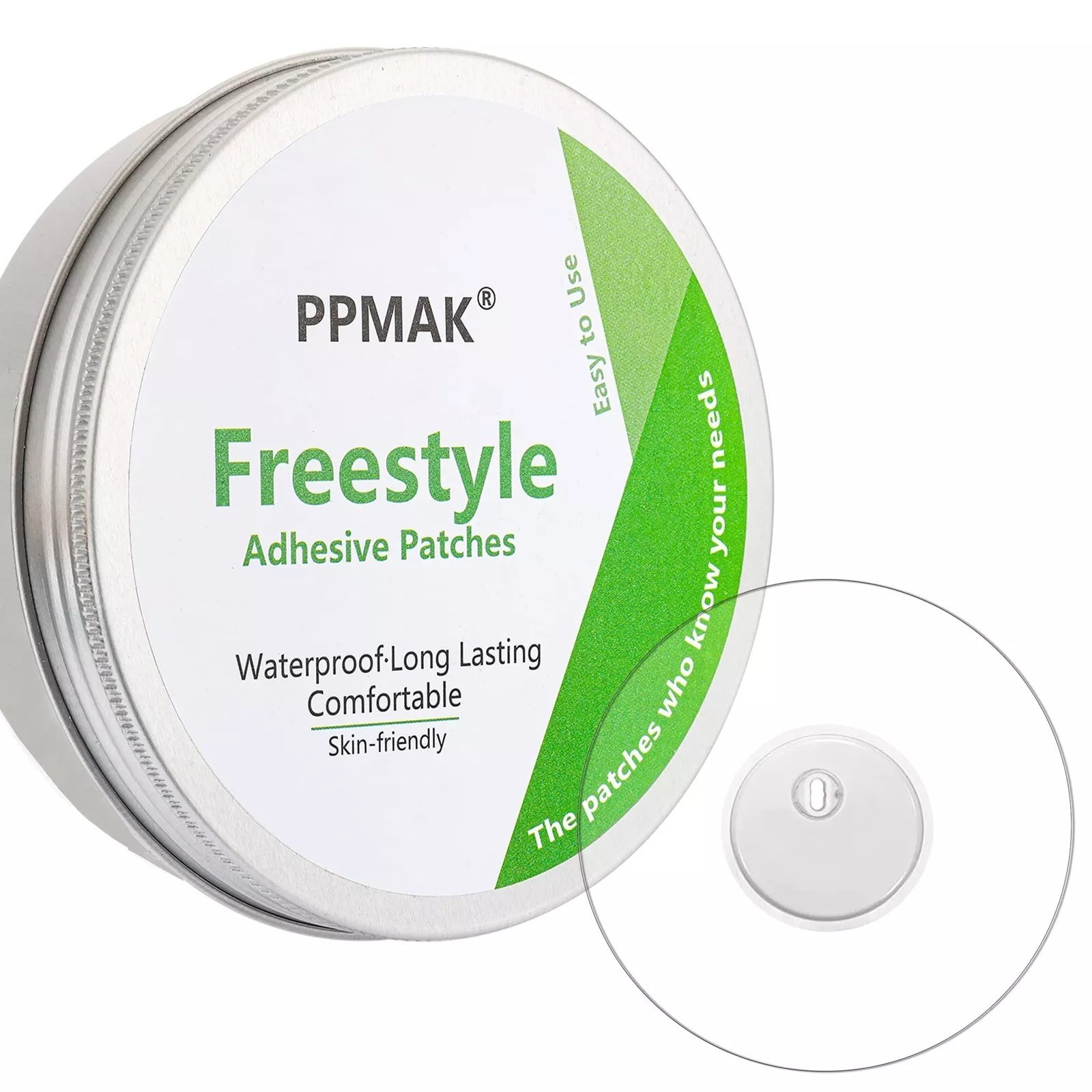 50 PCS Freestyle Sensor Covers for Libre 3-Adhesive Patches-Waterproof CGM Tap