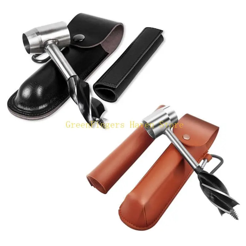 F68D Survival Manual Tools for Bushcraft Hand Auger Wrench Drill Peg Outdoor