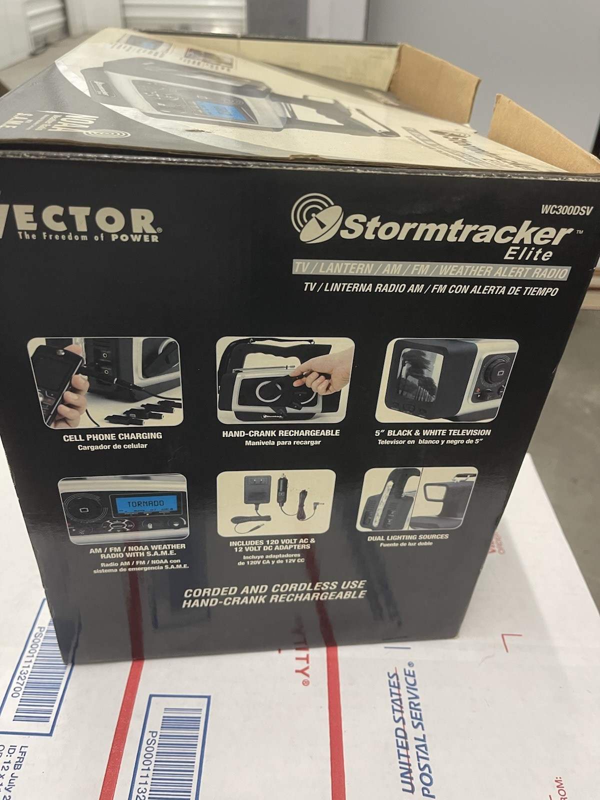 Vector Stormtracker Elite WC300DSV TV/Lantern/AM/FM/ Weather Alert Radio