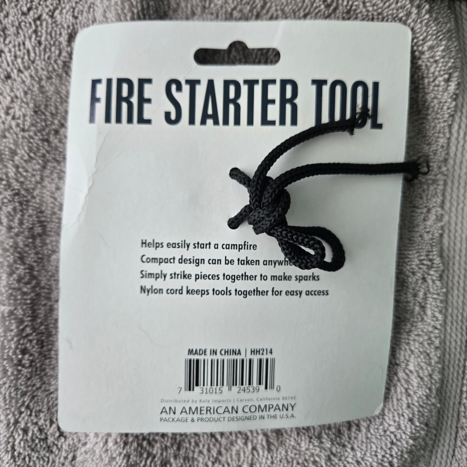 Survival Kit Bundle Paracord Bracelet Keychain Fire Starter Water Bag Car Hike