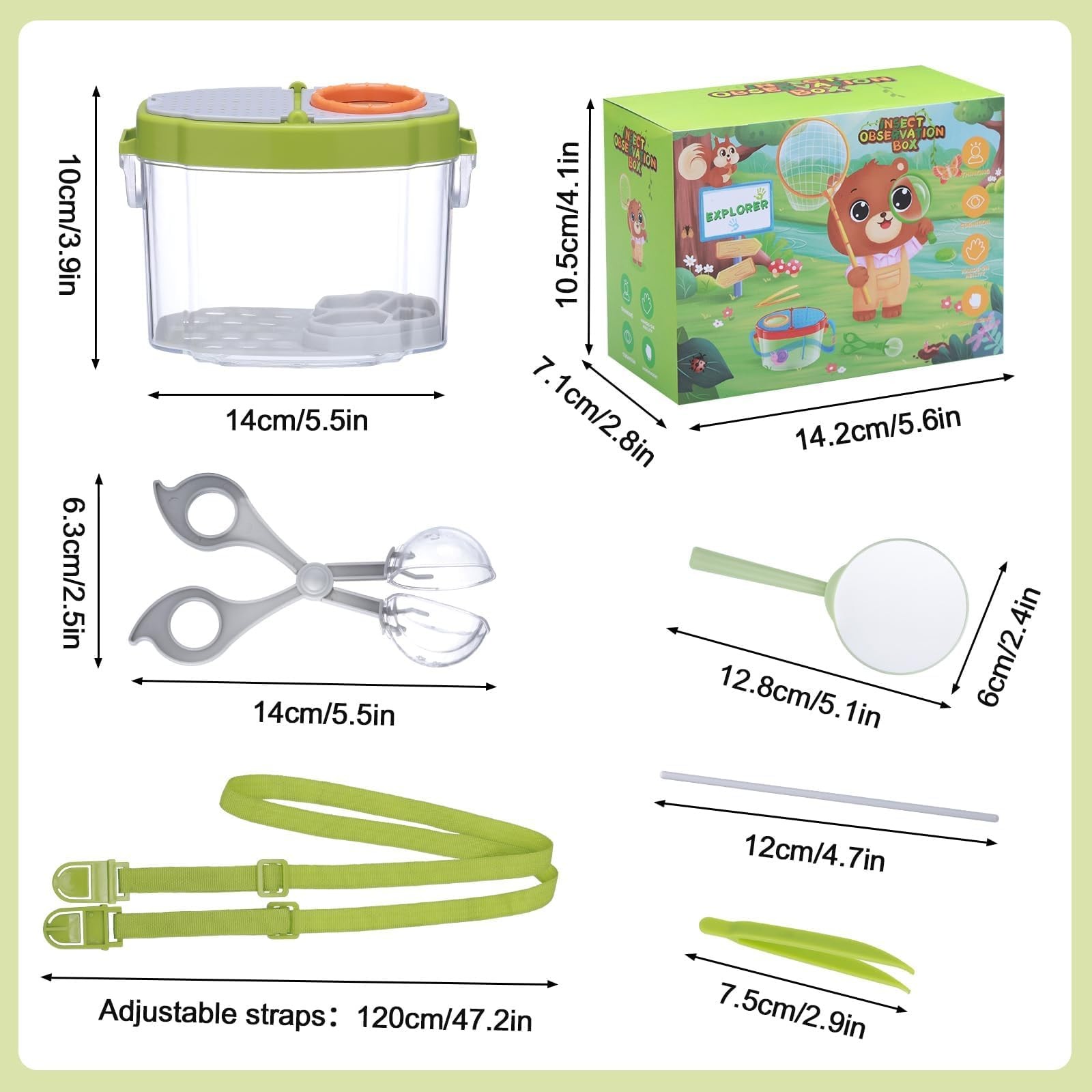 Cup Magnifiers for Kids Set, Magnifier Insects Collection Box, Insects Observation Box…