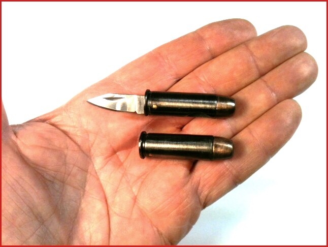 SS Tactical Karambit Fixed Blade 7″ Neck Knife + 44 Magnum Small Bullet Knife