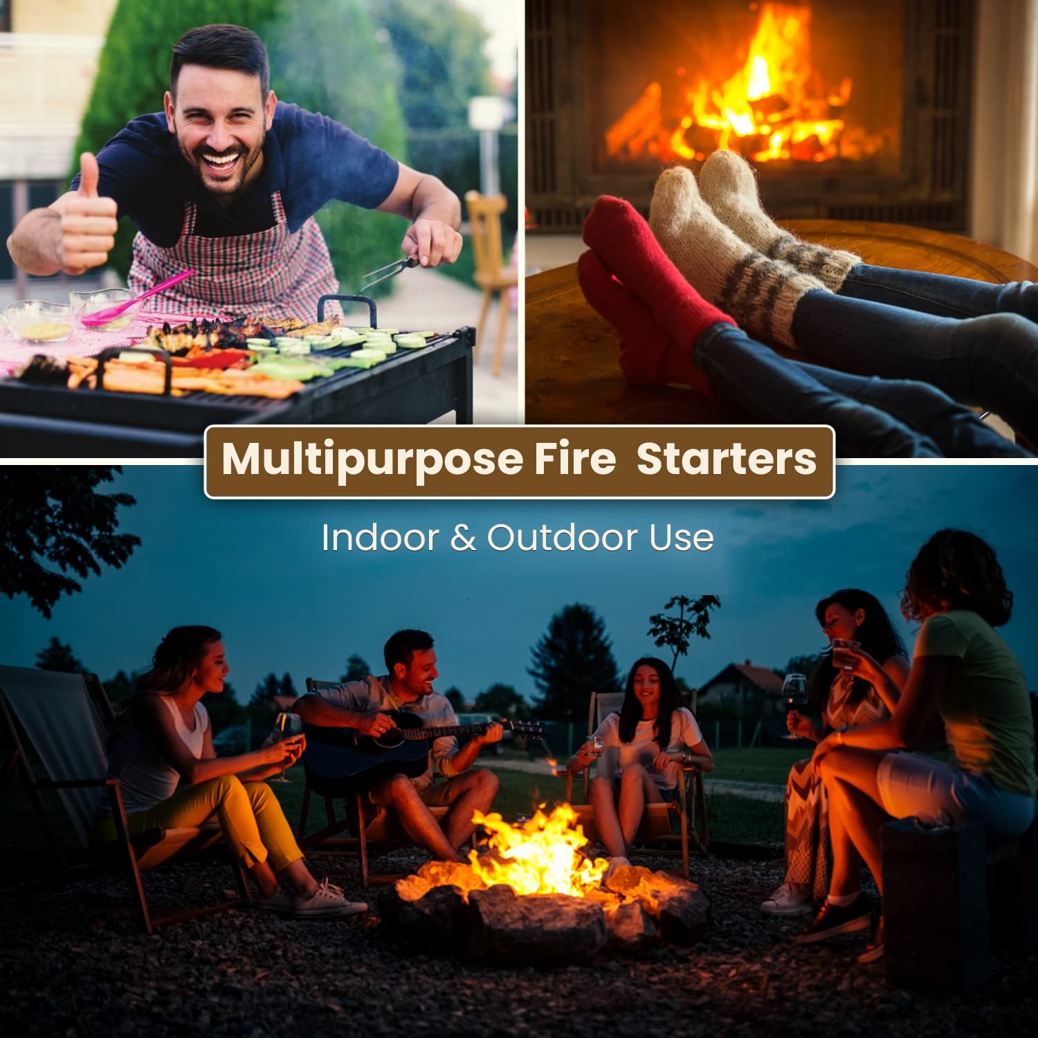 Dextreme Fire Starter (120 PCS) Natural Starters 120 Pcs, Nature Pine