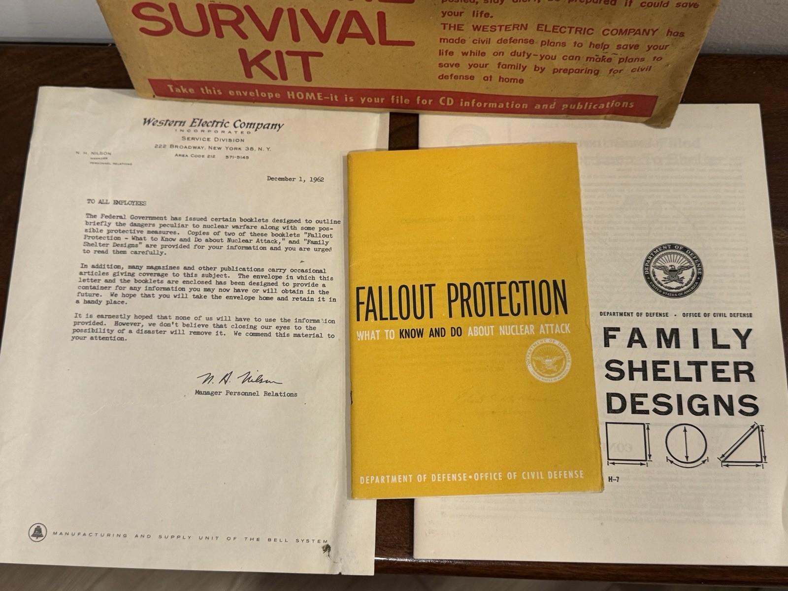 Vintage Western Electric Family & Home Survival Kit Fallout 1960s Designs Book