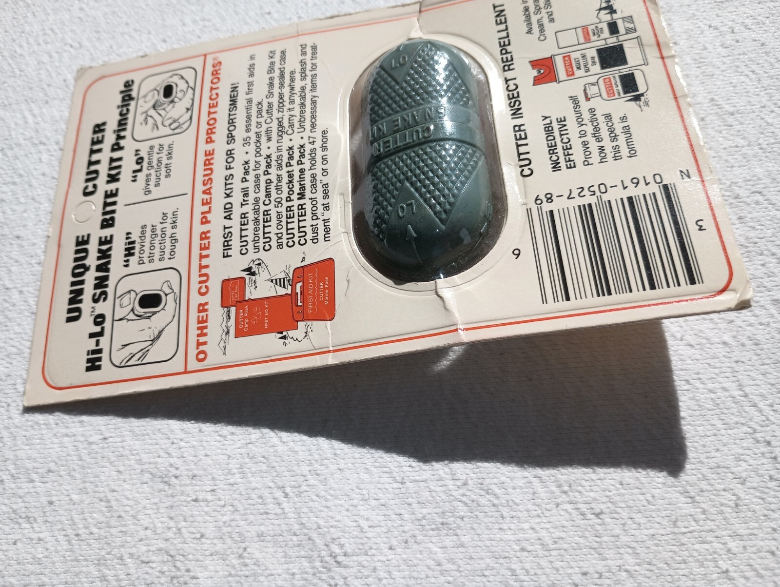 CUTTER HI LO SNAKE BITE KIT. (UNOPENED PACKAGE) With boy scout statement S4.2