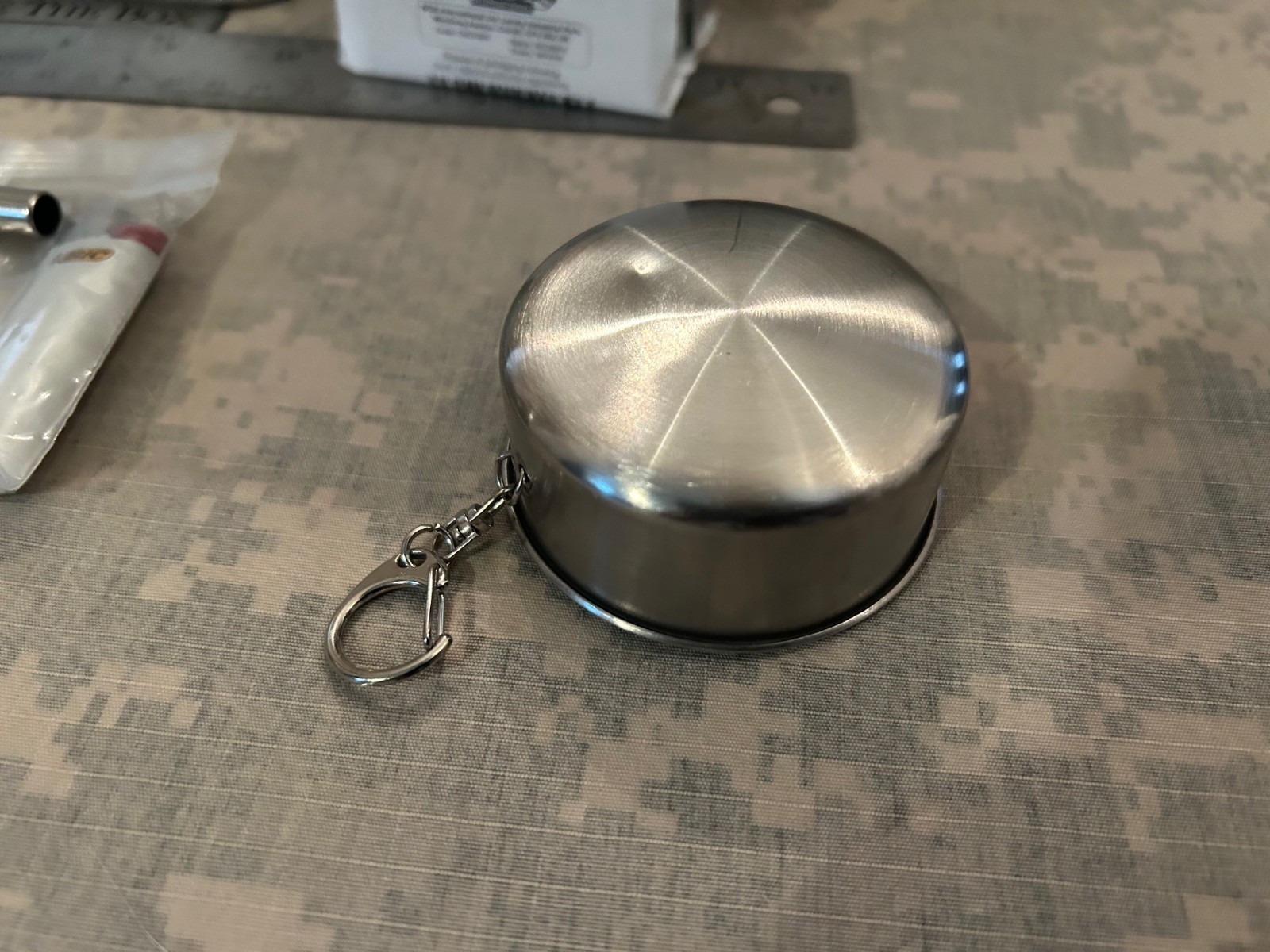 Emergency/Survival: FULLY STOCKED Aluminum Mess/Ration Kit Tin & Nylon Pouch