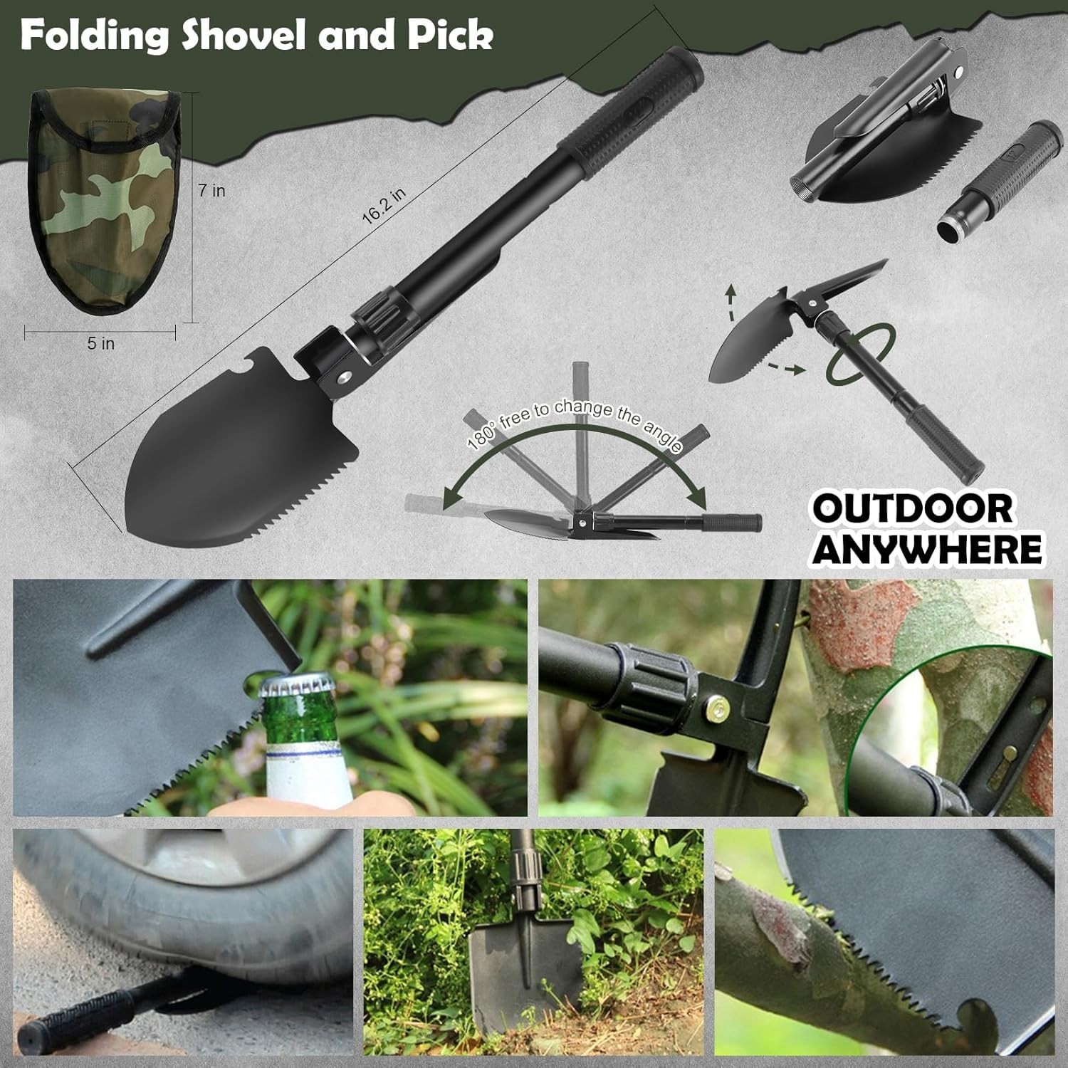 Lightweight 320-Pcs Survival Gear in Durable Molle Bag – Ideal for Camping Gifts