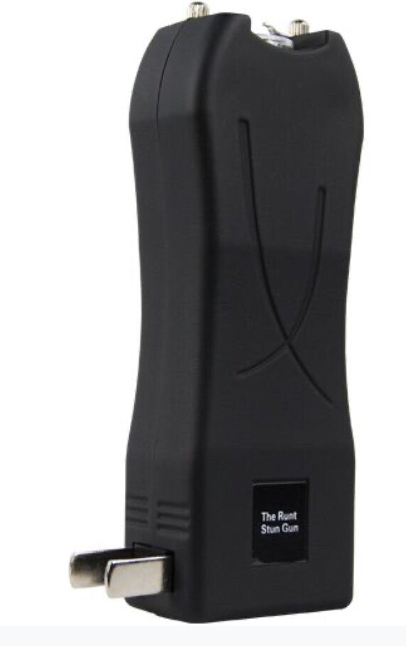 RUNT 80 Million Volt RECHARGEABLE FLASHLIGH Stun Gun Police Women Self Defense