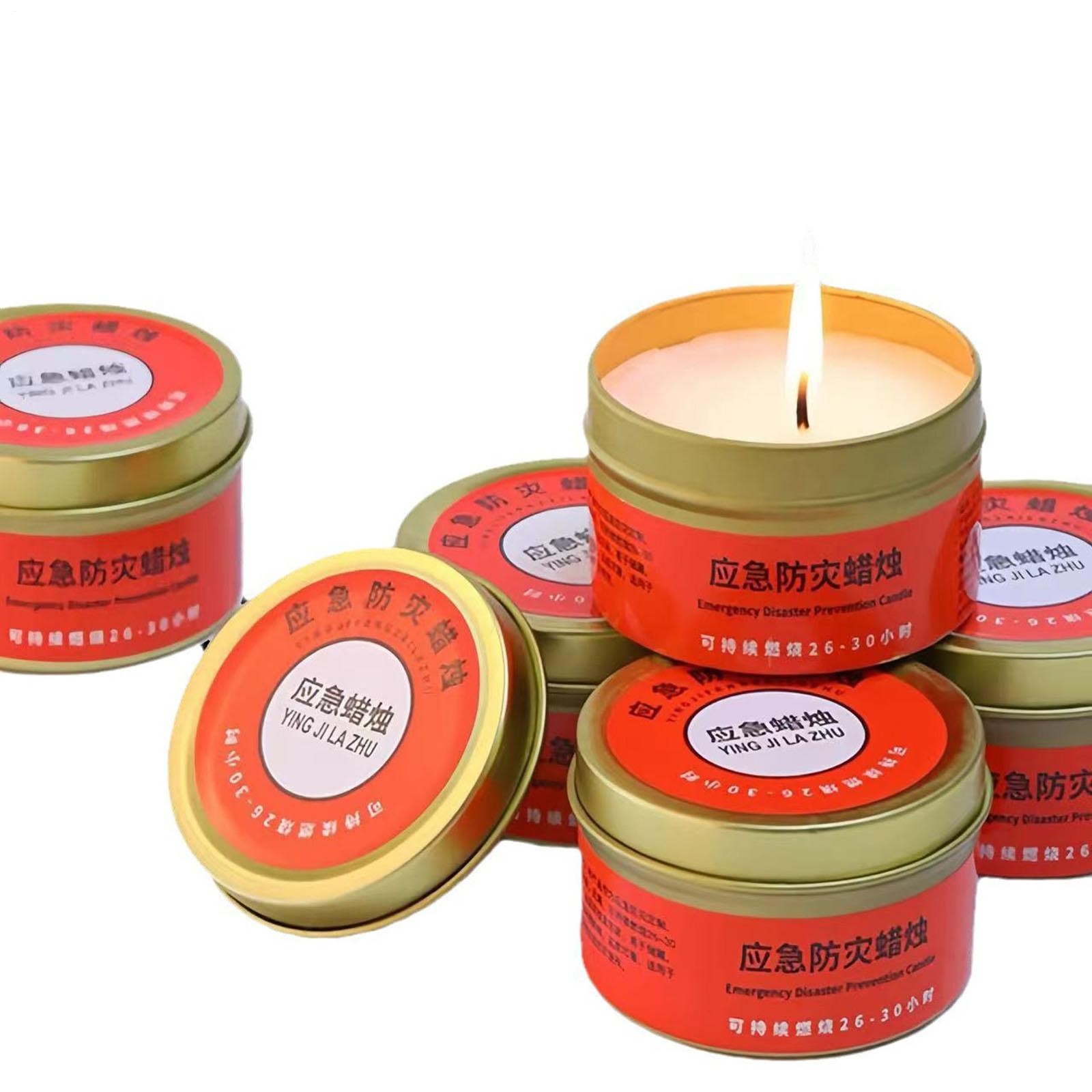 5PCS 20-30 Hour Emergency Candle Light Stove Emergency Disaster Survival Camping