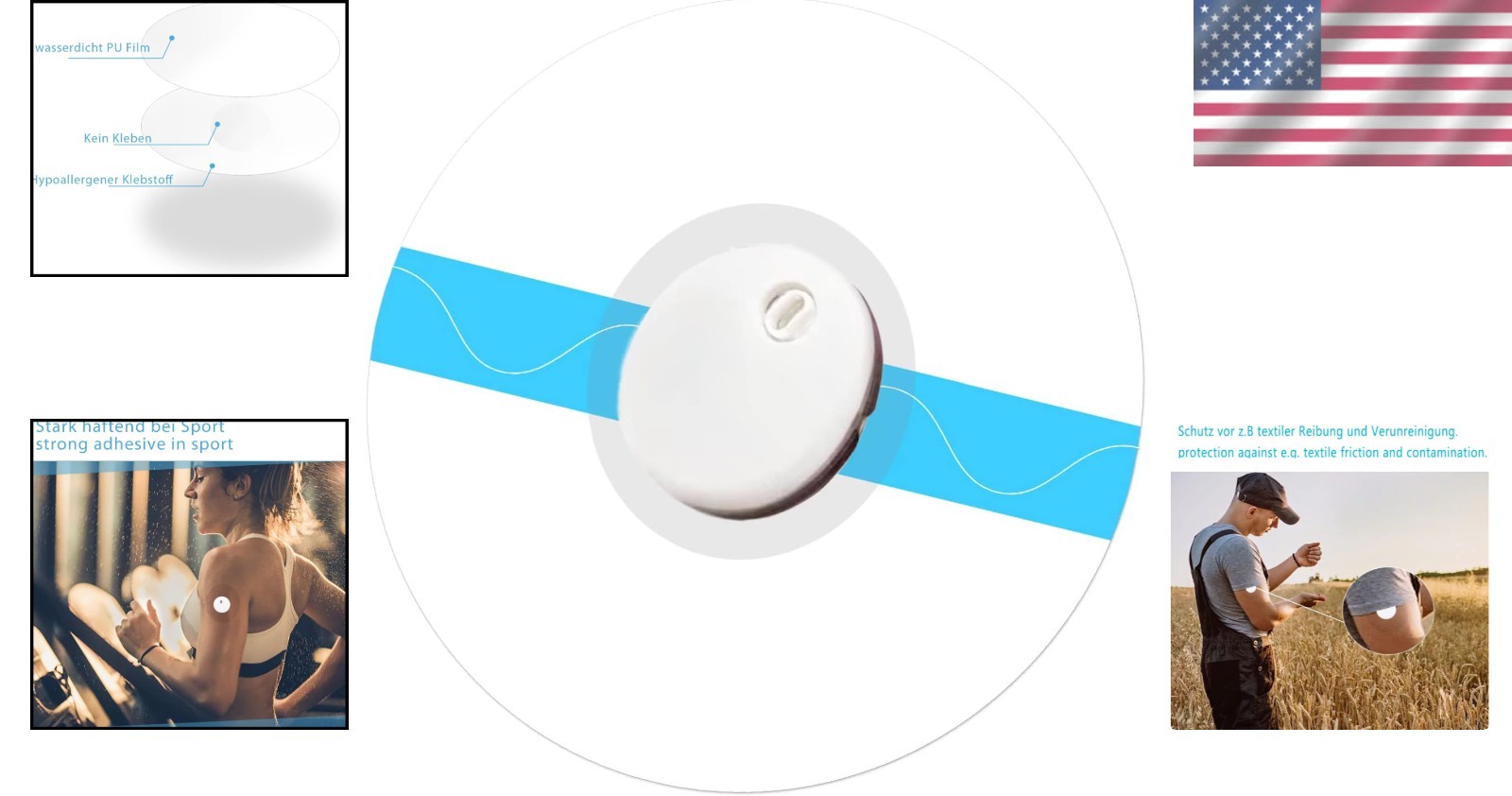Freestyle Libre 3 Sensor Covers, 20 Pack – Breathable, Transparent & Easy to Use