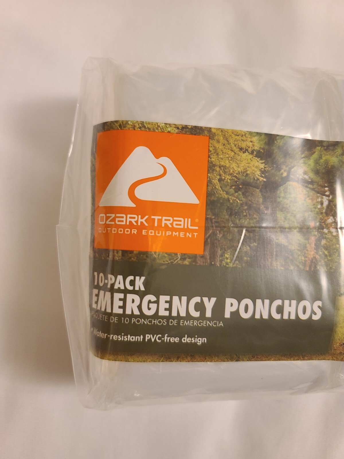 NEW IN SEALED PKG OZARK TRAIL 10-Pack Clear Emergency Ponchos