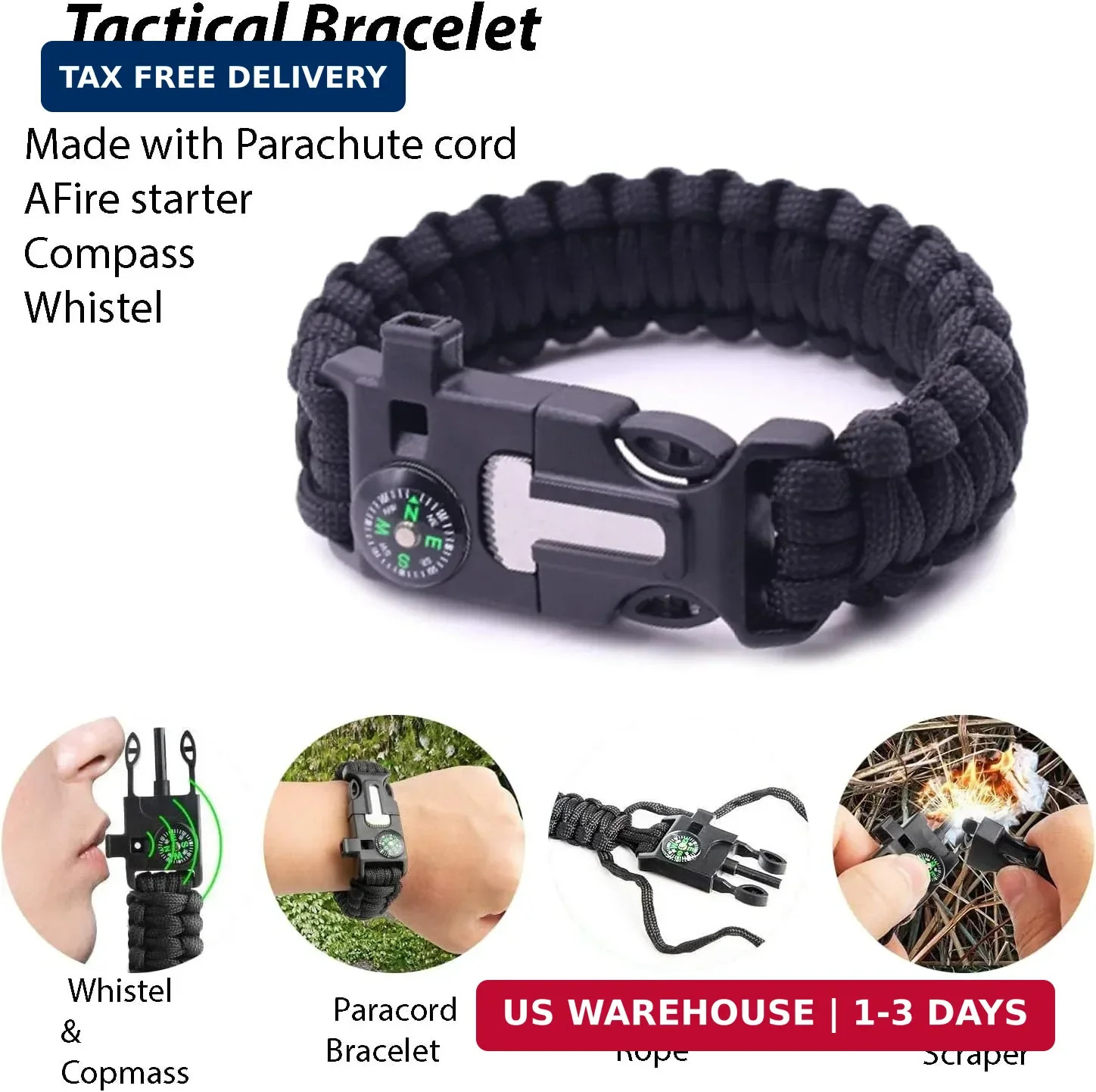 Survival Kit – All-in-One Survival Gear and Supplies for Camping, Hiking, Huntin