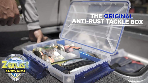 Flambeau Outdoors 4007 Fishing Tackle Box – Includes 12 7.25″, Clear