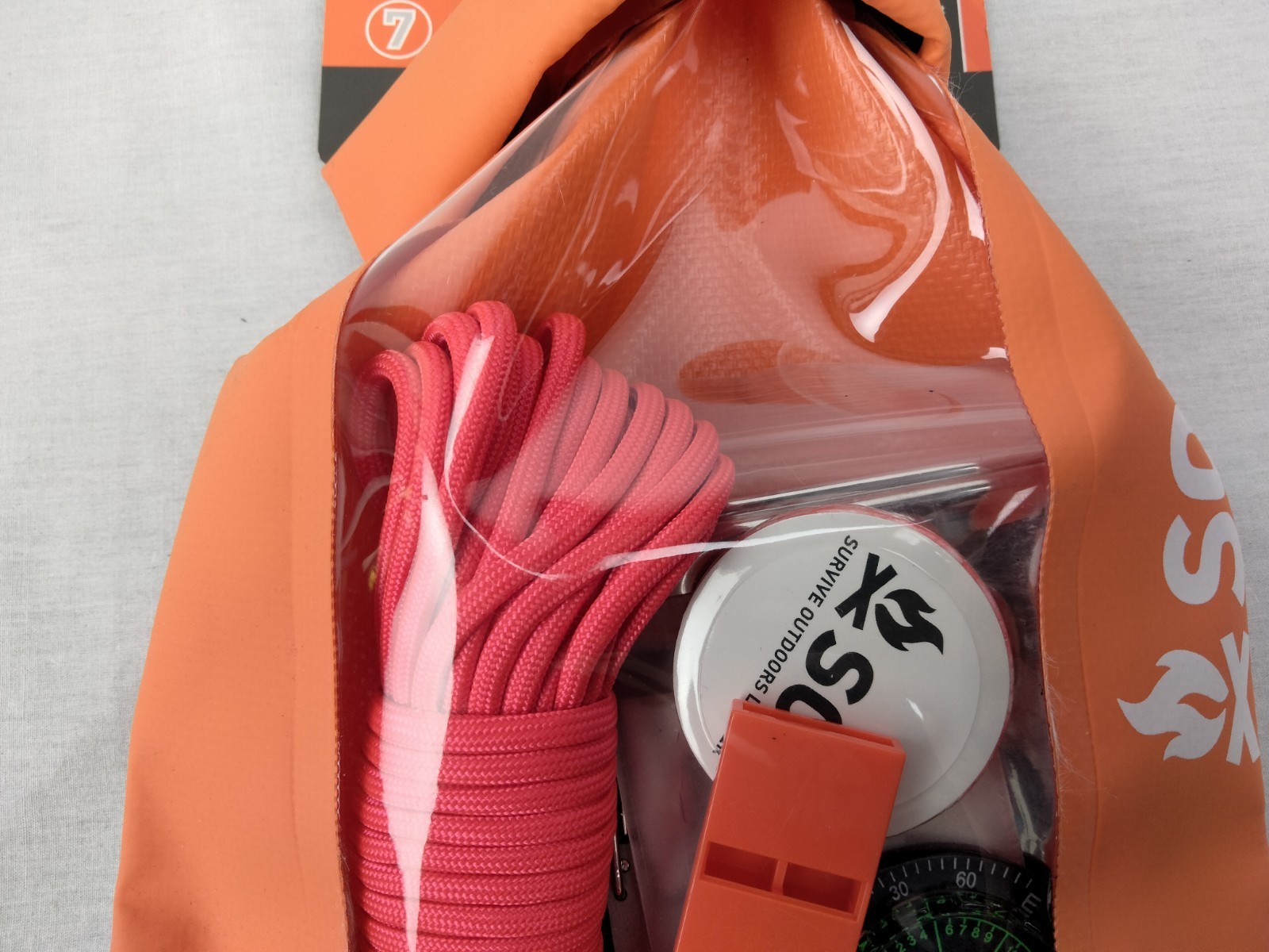 SOL Adventurer 7 pc. Survival Essential Starter Kit Brand New For Hiking & More!