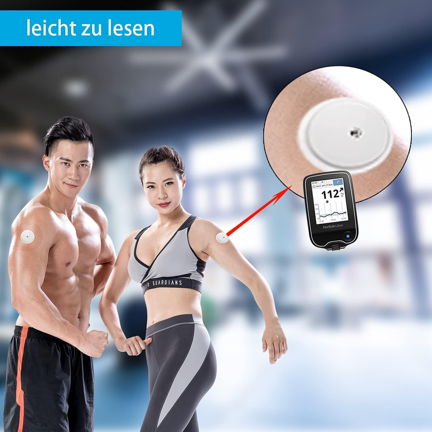 20 Pack Freestyle Adhesive Patches Sensor Covers for Libre 1/2/3, Waterproof & T