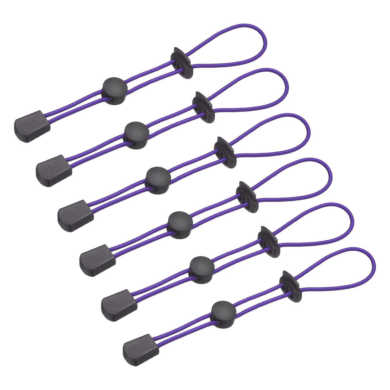 Climbing Stick Holder, Backpack Hiking Pole Ropes 8 Inch & 6 Pcs & Purple