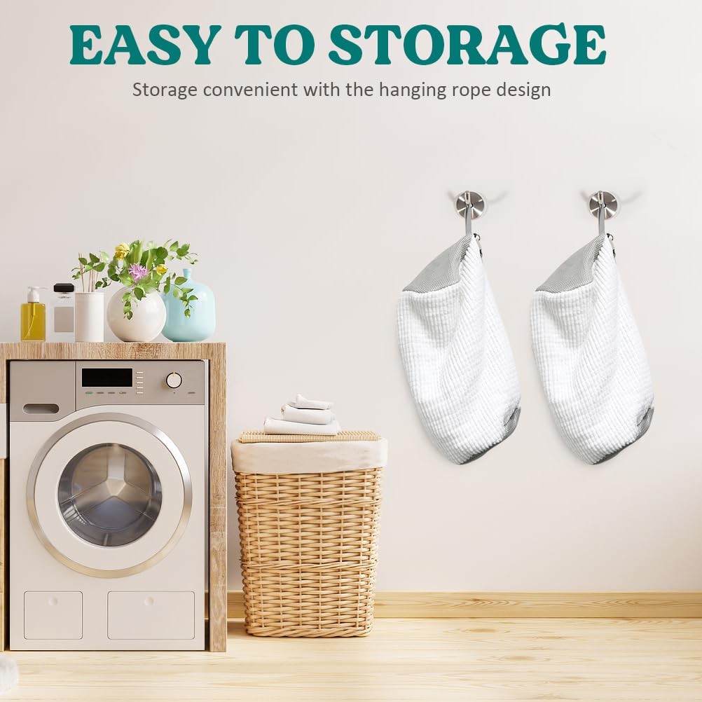 Shoe Washing Machine Bag 2 Pack, 360°Deep Clean 12.87 liters, White2pcs