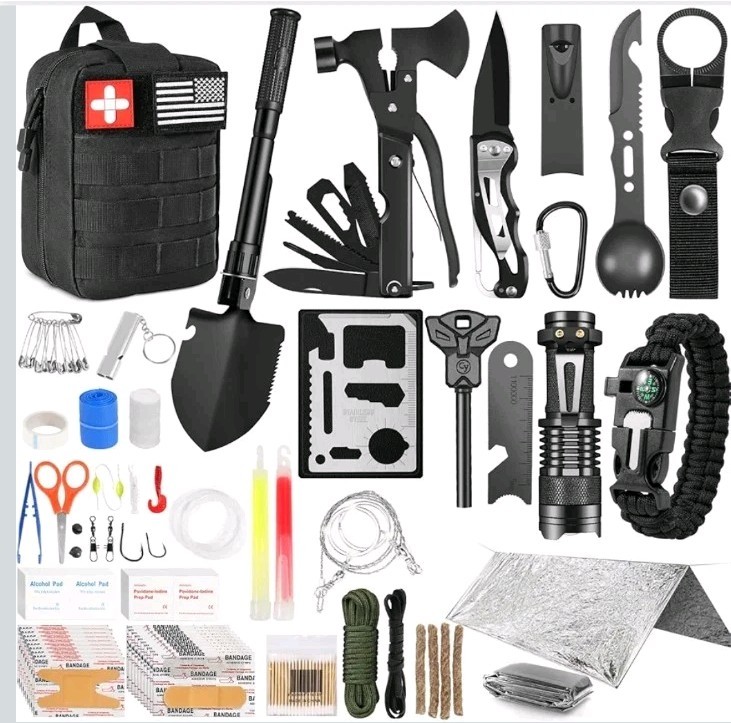 Survival Kits, 149Pcs Survival Gear First Aid Kit IFAK with Molle System