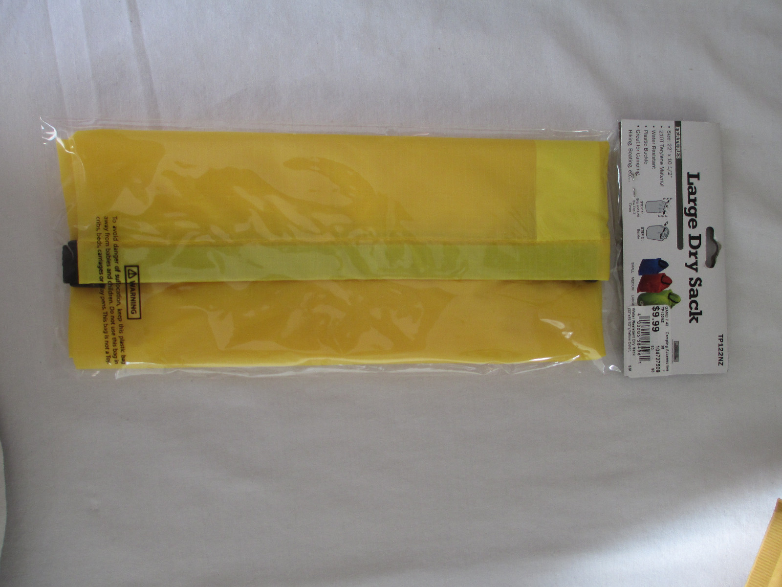 SE LARGE DRY SACK – WATER RESISTANT CAMPING / OUTDOOR BAG – 22 BY 10.5 INCHES
