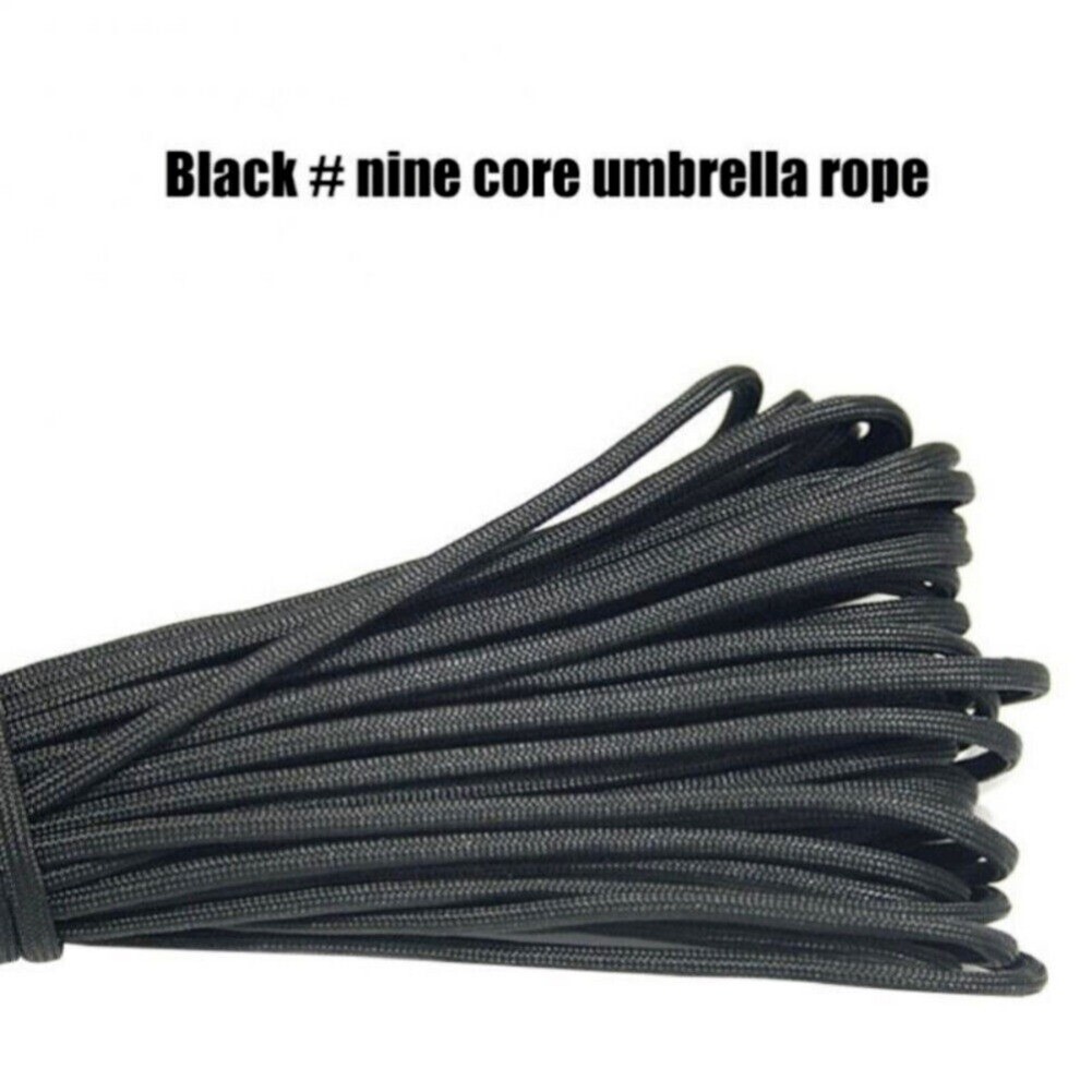 Outdoor Umbrella Rope 9-core Arachute Cord Lanyard Towing Multifunctional Rope