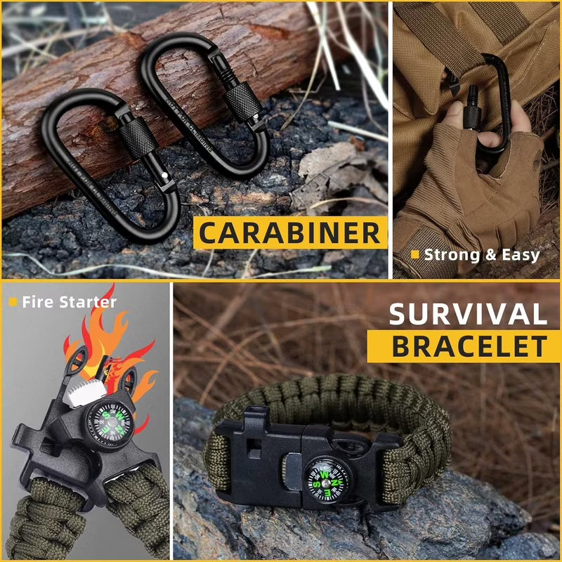 57pc Emergency Survival Kit Outdoor Camping Tools Gift