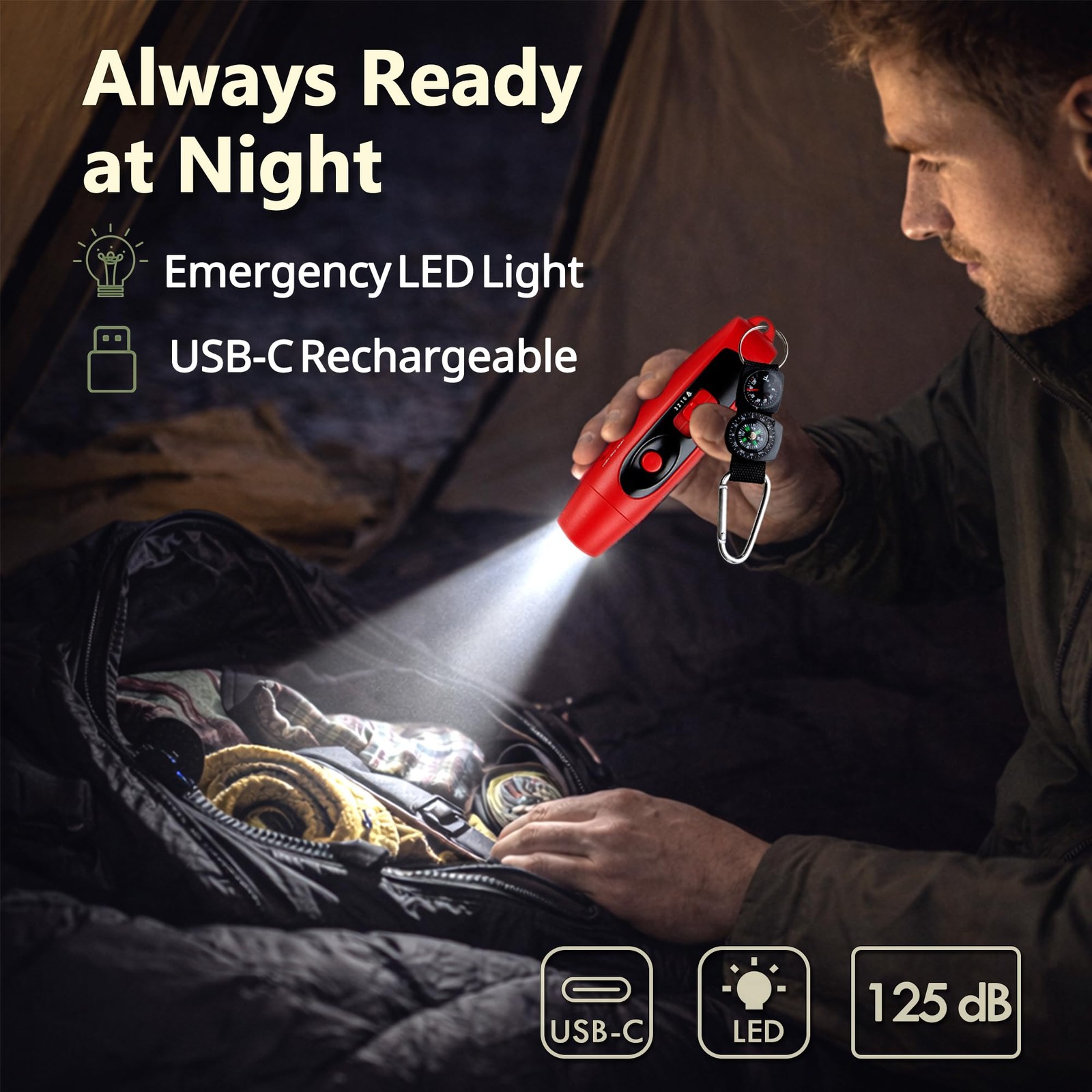 LED Rechargeable Air Horn – Bear Horn to Scare Bears – for Outdoor