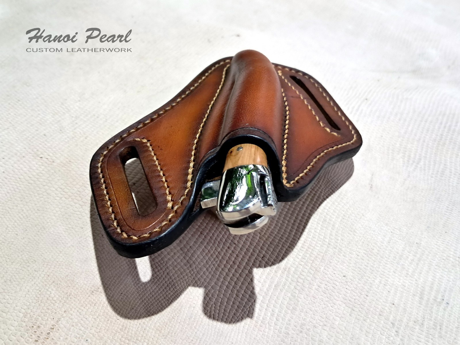 Custom Leather Sheath for Forge De Laguiole 12cm Folder [Sheath Only]