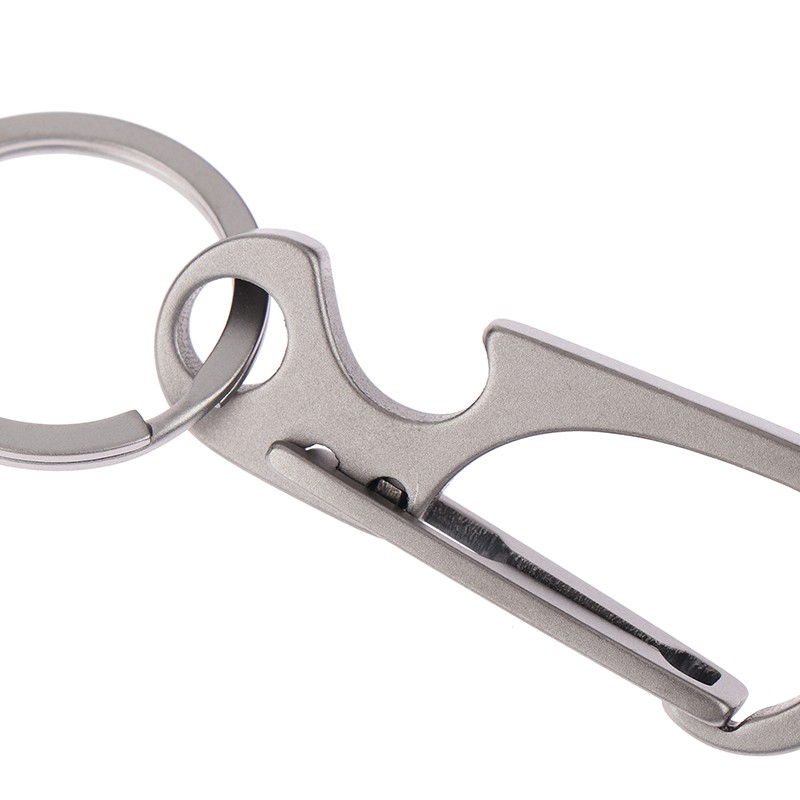 Titanium Alloy Carabiner Multi-function Keychain Outdoor Key Chain Ring Buckle