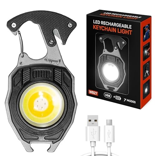 Father’s Day Gift for Dad – LED Flashlight Multitool Keychain with 1 Pack