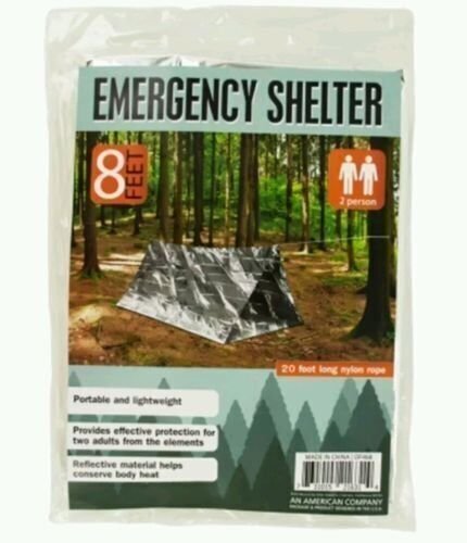 Emergency Shelter Blanket Reflective Tent 2 Person Camping Survival Bug Out Bag