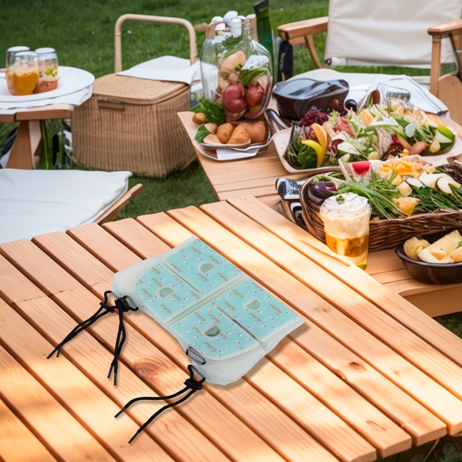 Lightweight PCM Cooling Pad for Summer Outdoor Activities with Adjustable Fit