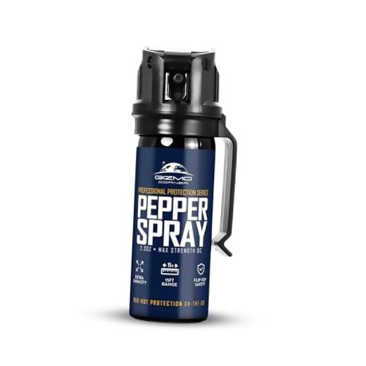 Pepper Spray for Self Defense, Large 2.3 oz Flip Top Safety, Belt Clip, 1-Pack