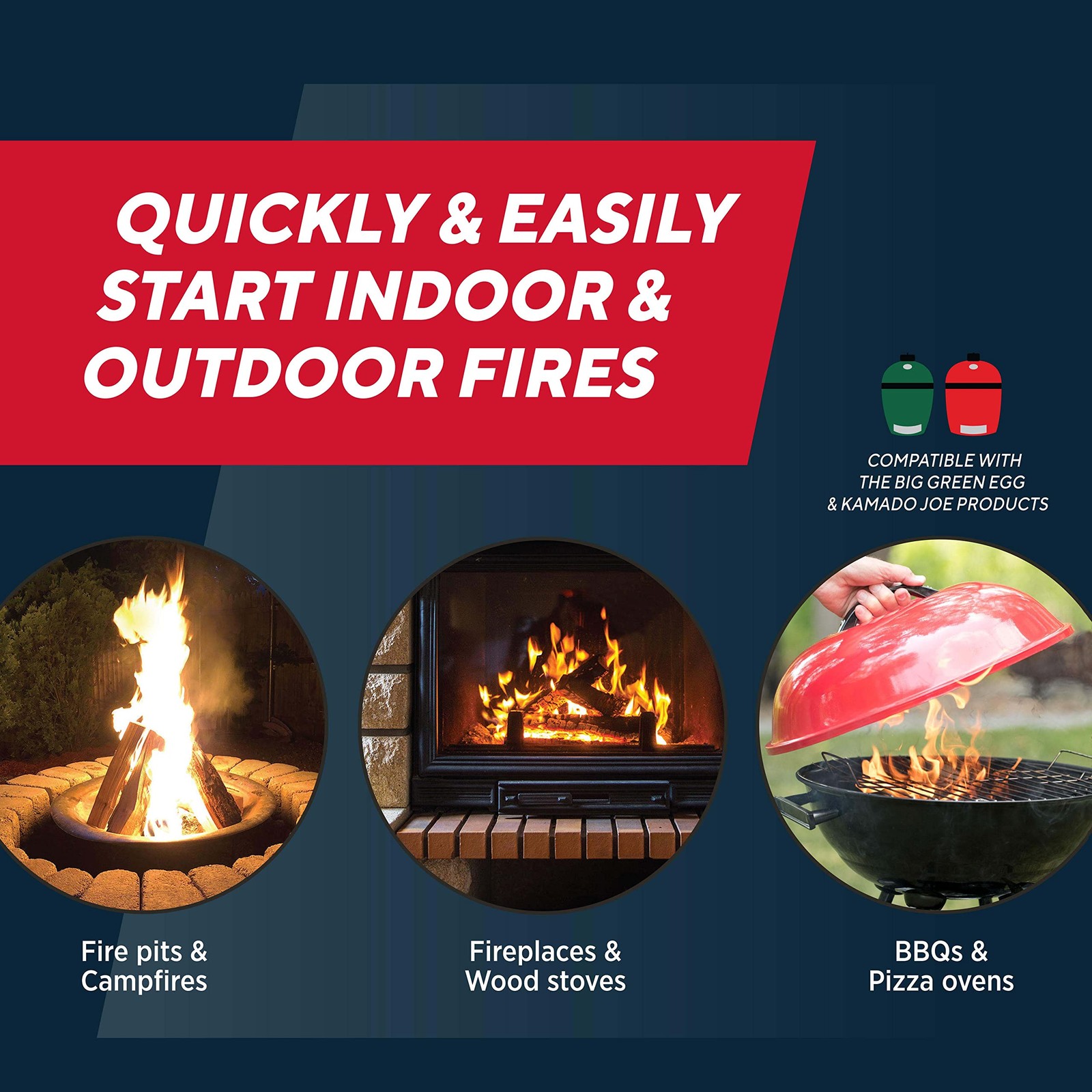 Rutland Safe Lite Fire Starter Squares – Heavy Charcoal 144 Count, Natural