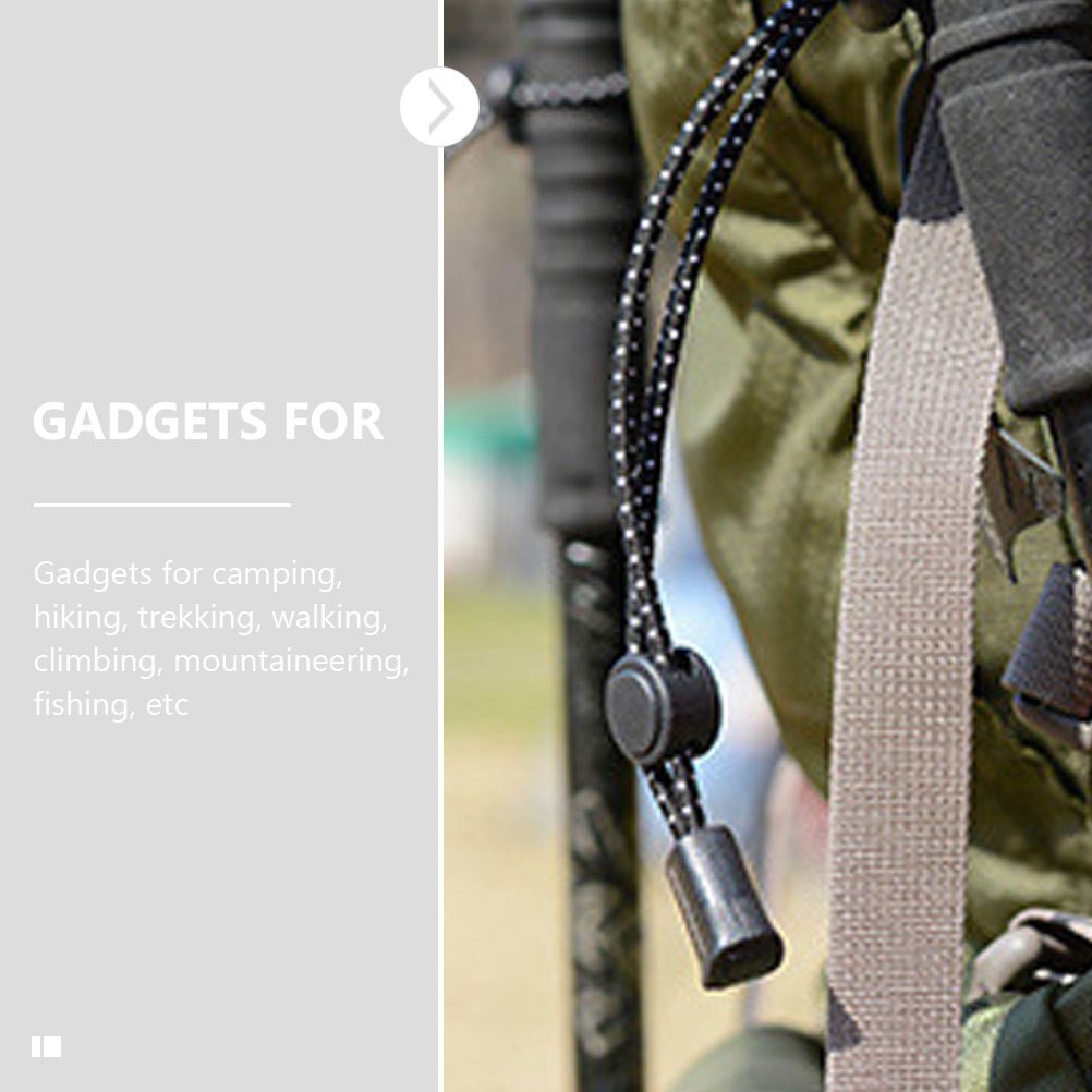 4Pcs Adjustable Elastic Rope for Hiking Pole Holder Climbing Stick Straps