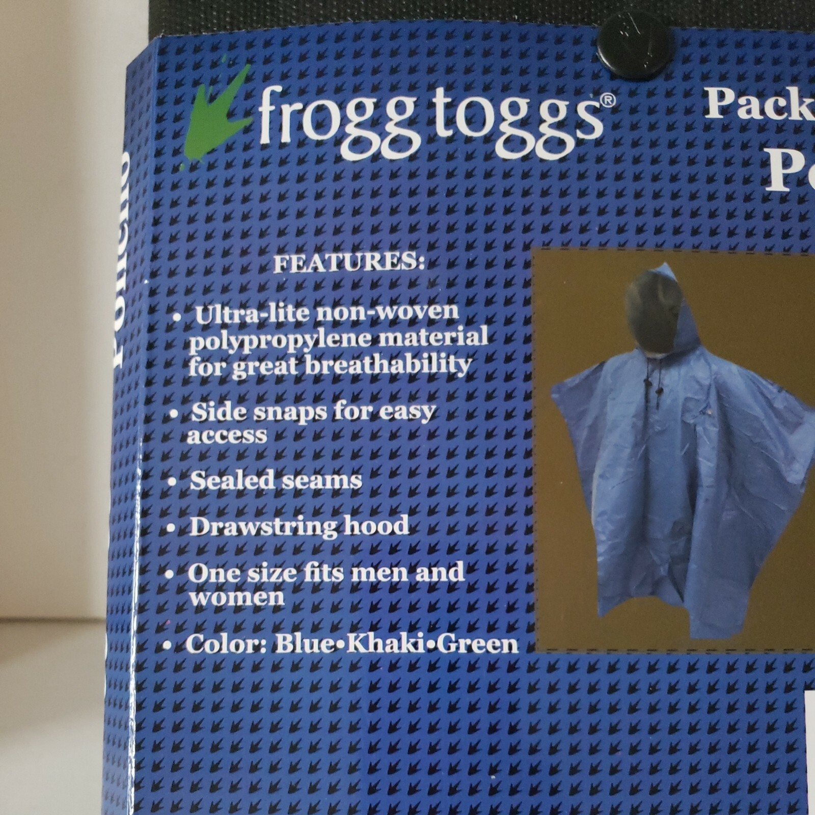 Frogg Toggs FTP1714-04 Ultra Lite Poncho Khaki Waterproof