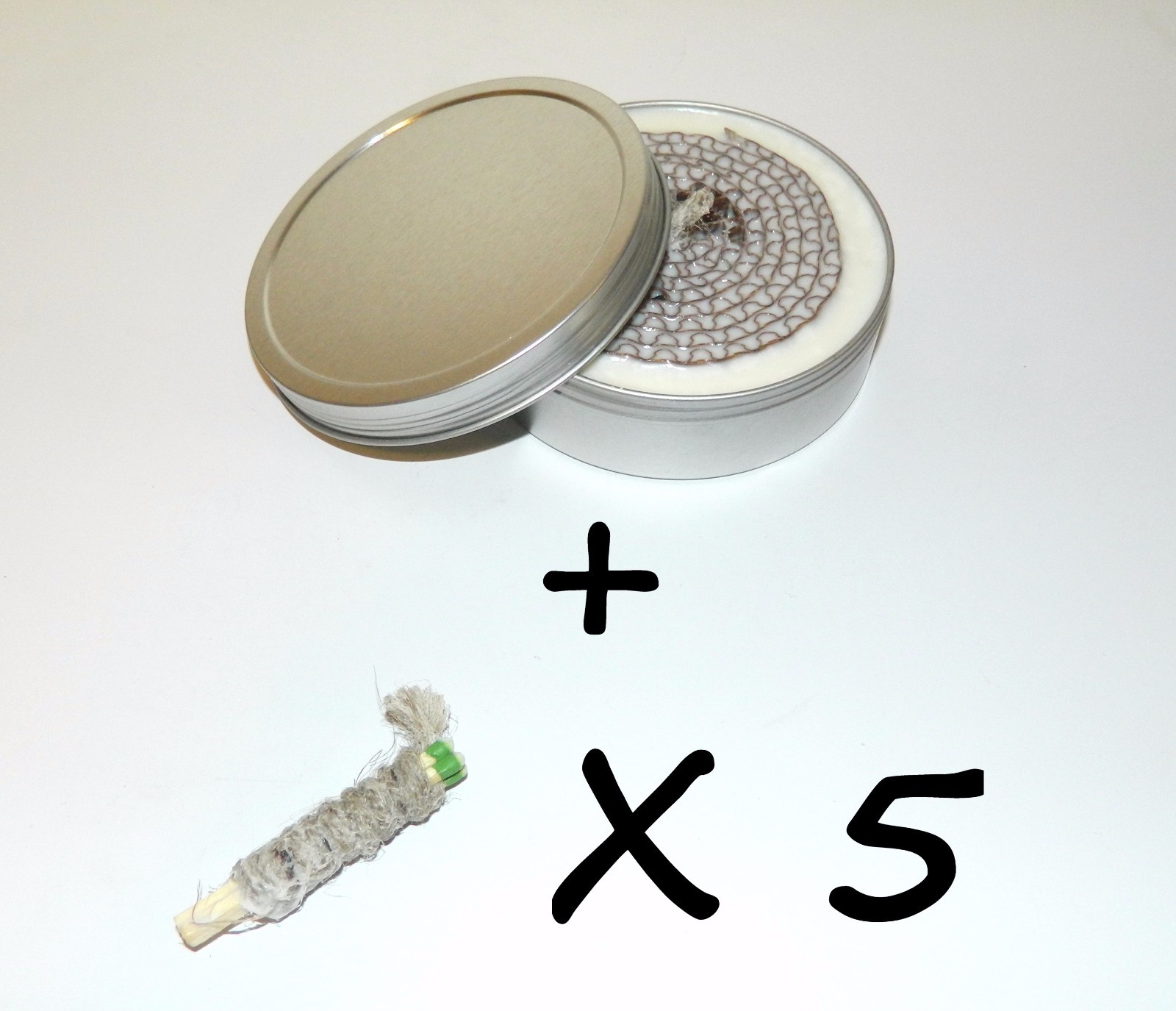 3-Hr. Emergency Outdoor Survival Buddy Burner + 5 Fire Tinder Buddy Matches