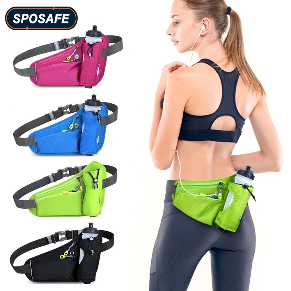 Running Waist Bag with Water Bottle Holder
