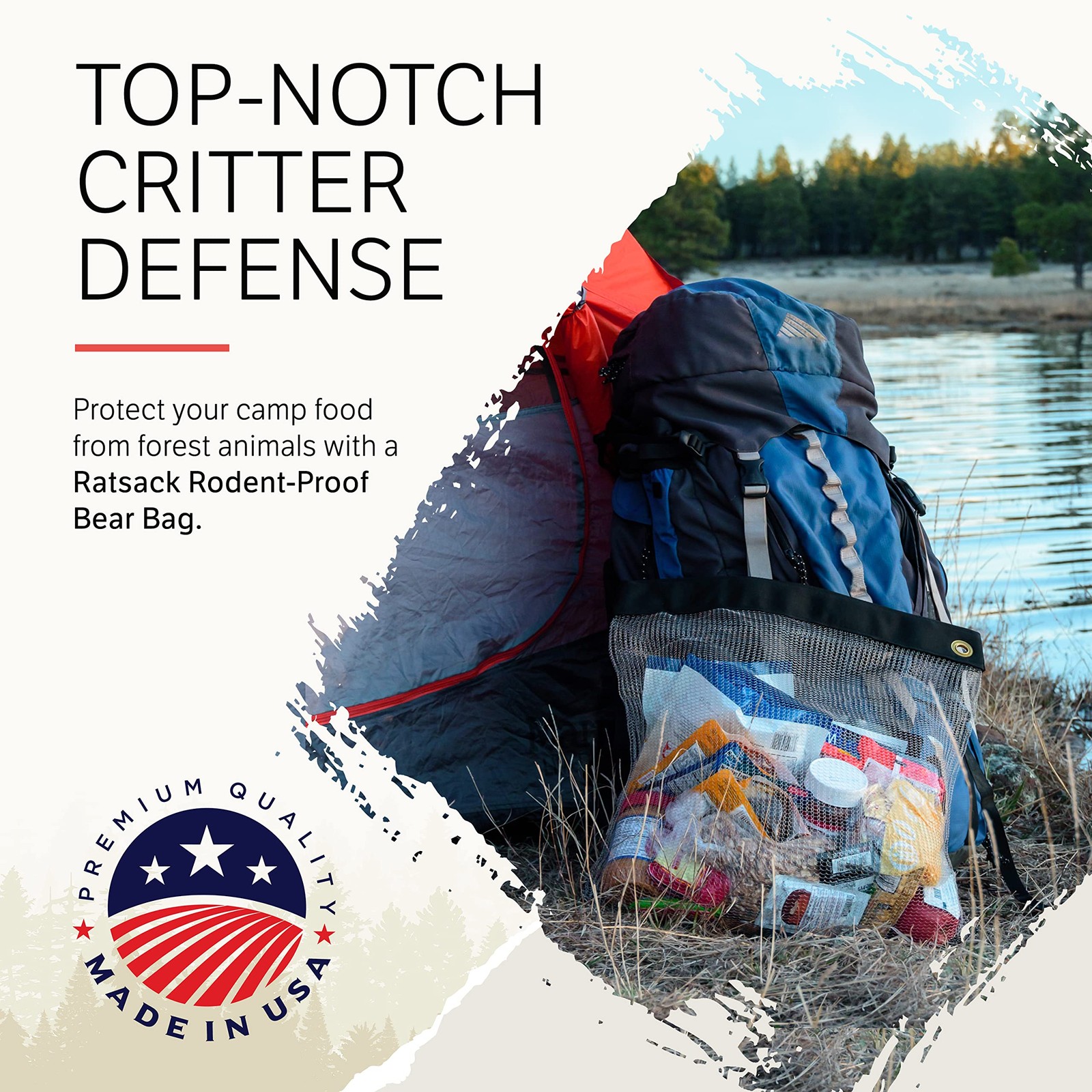 Bear Bags for Food Backpacking – Bear Sack Rodent Proof Food Storage Containe