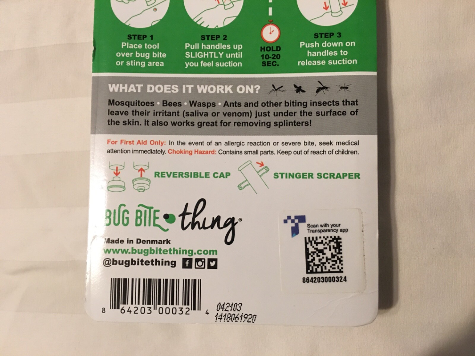 Bug Bite Thing Suction Tool, Poison Remover Bug Bites and Bee/Wasp Stings, Nat