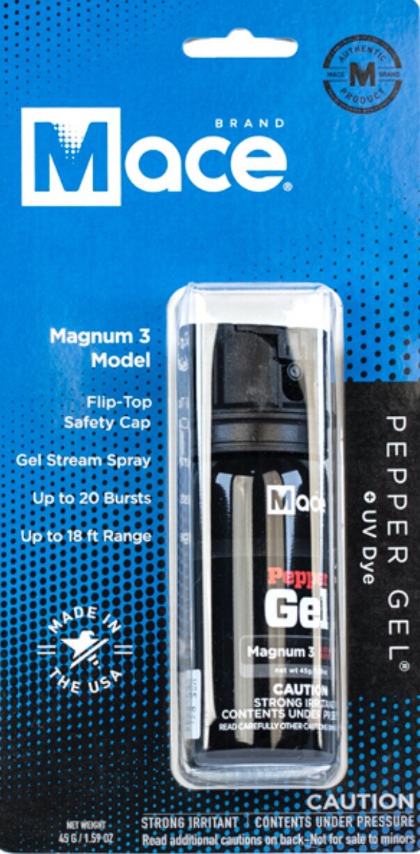18 FT USA MACE Pepper Spray GEL Home POLICE WOMEN Self Defense Magnum 3 FLIP TOP