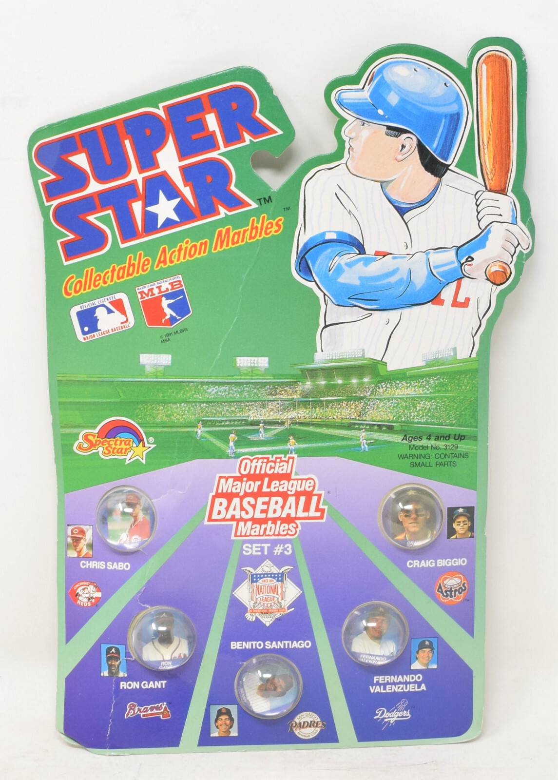 Baseball Super Stars Marbles Set 1 2 3 4 Ken Griffey Jr Nolan Ryan Barry Bonds