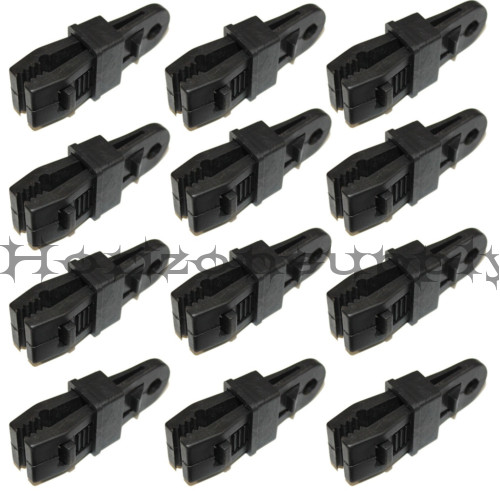 New 12pc Tarp Clips Snap Hangers Awning Clamp Set Survival Emergency