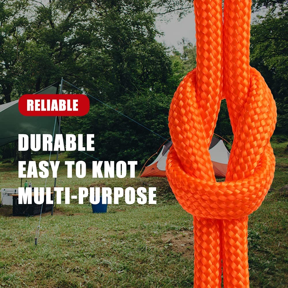 WEREWOLVES 650lb Paracord/Parachute Cord – 9 500 Feet, Neon (Safety) Orange