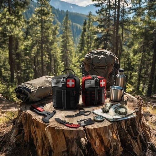 Comprehensive 190-Piece Survival First Aid Kit – Tactical Molle Pouch for Campin