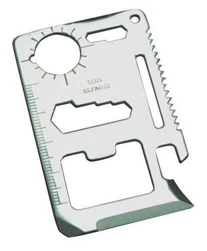 New 2pc 11 Function Credit Card Size Survival Pocket Tool * US FREE SHIPPING *